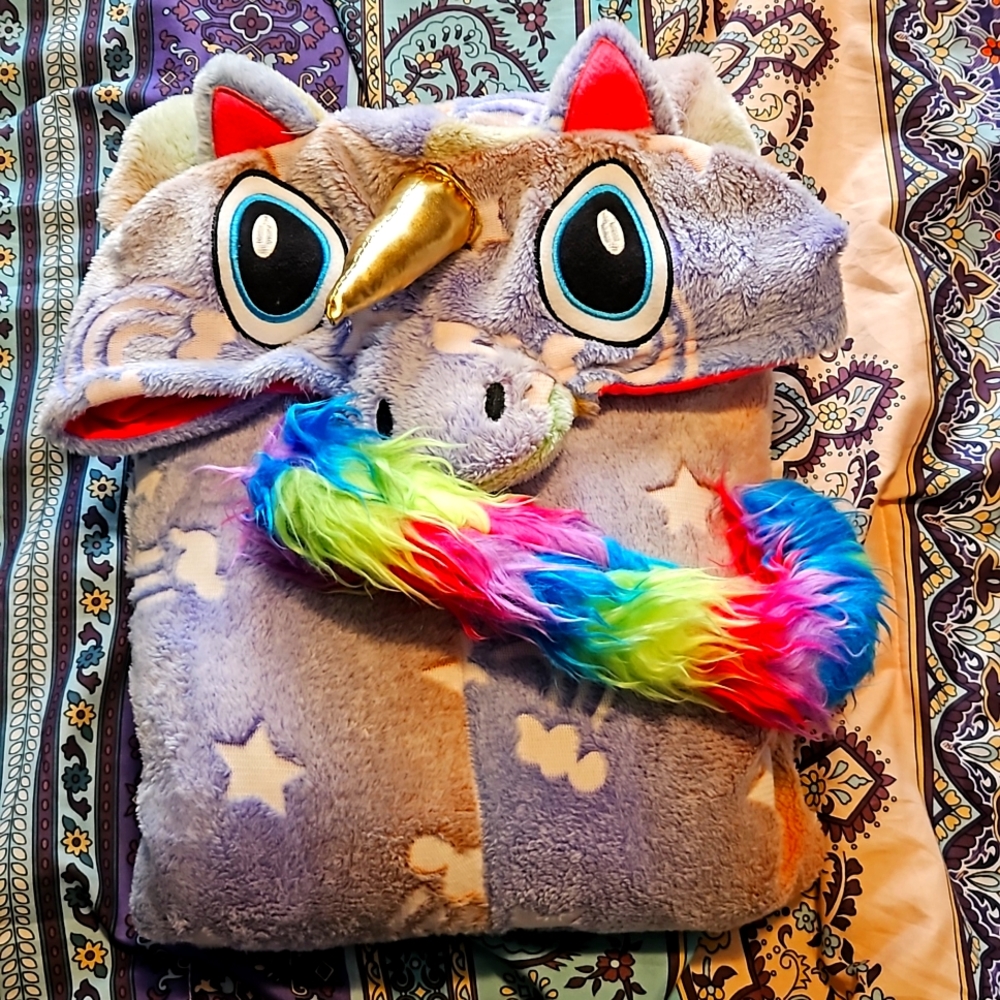 Colorful unicorn onesie